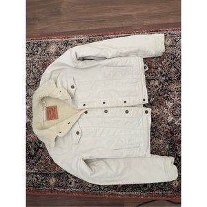 Levi’s White Denim Sherpa Jacket